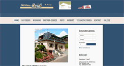 Desktop Screenshot of gaestehaus-heidi-kroev.de