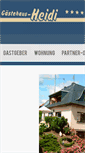 Mobile Screenshot of gaestehaus-heidi-kroev.de