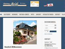 Tablet Screenshot of gaestehaus-heidi-kroev.de